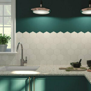 Πλακάκι κουζίνας HEX WHITE 26,5x51 Karag