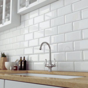 Πλακάκι τοίχου METRO BIZOUTE WHITE 10x20