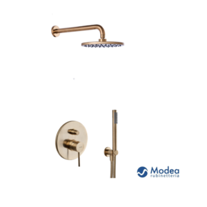 Σετ εντοιχισμού ντουζιέρας MODEA ETNA MINIMAL brushed gold