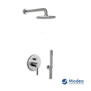 Σετ εντοιχισμού ντουζιέρας MODEA ETNA MINIMAL brushed nickel