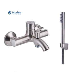 Μπαταρία μπάνιου MODEA ETNA MINIMAL Brushed nickel λουτρού