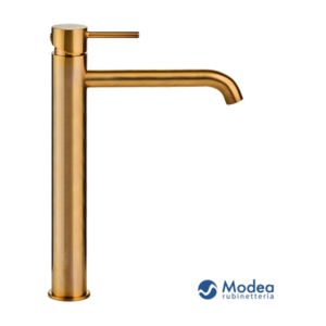 Μπαταρία μπάνιου MODEA ETNA MINIMAL Brushed Gold νιπτήρα ψηλή