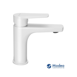 Μπαταρία μπάνιου MODEA OPTIMA white matt νιπτήρα