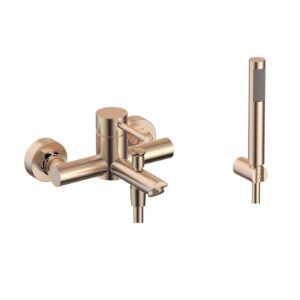 Μπαταρία μπάνιου ARTEMIS ROSE GOLD Inox λουτρού