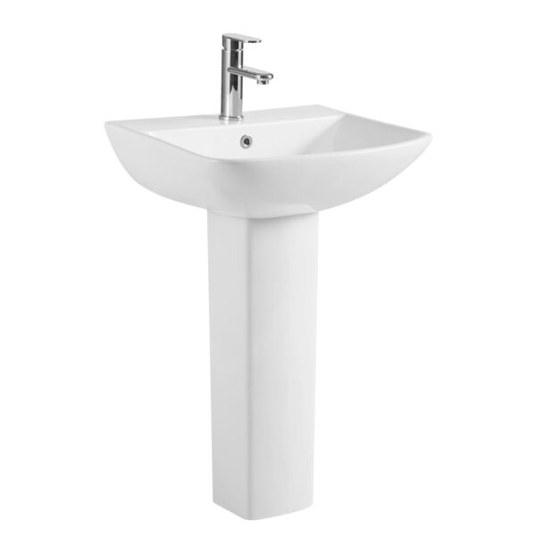 Νιπτήρας με κολώνα AMFIPOLIS 55x45