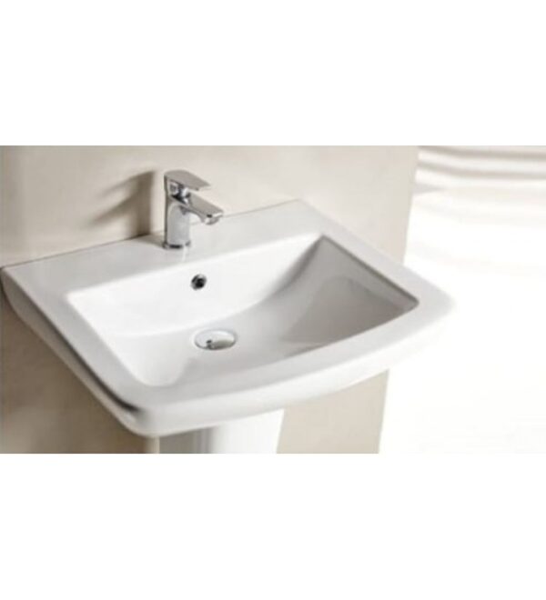 Νιπτήρας με κολώνα TEMA 60x48,5-form-60x50cm-με-κολώνα- Νιπτήρας με κολώνα TEMA 60x48,5