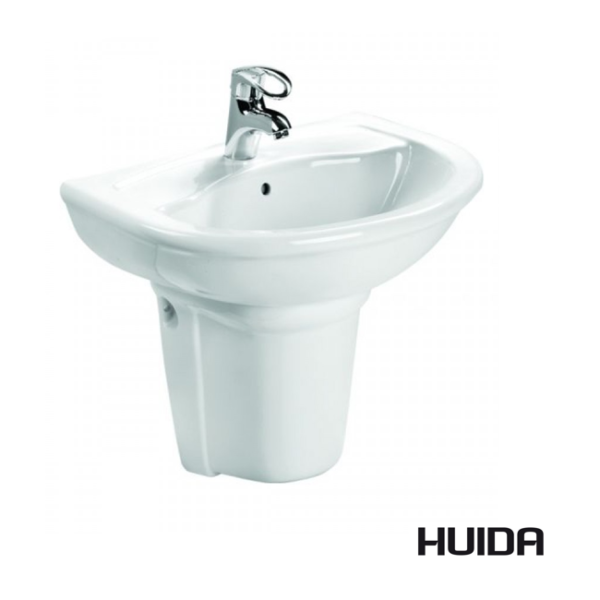 Νιπτήρας με κολώνα HUIDA ELEGAN 58x47