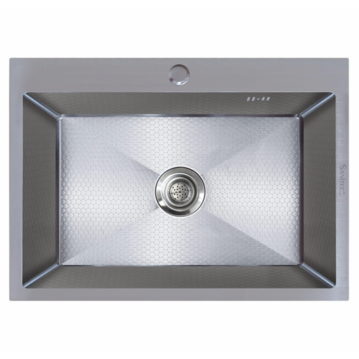 Νεροχύτης inox VISION SANITEC Honey comb Νεροχύτης inox VISION SANITEC Honey comb