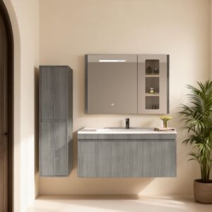 Σετ έπιπλο μπάνιου ARETI LIGHT GREY (ΞΥΛΟ ΘΑΛΑΣΣΗΣ)