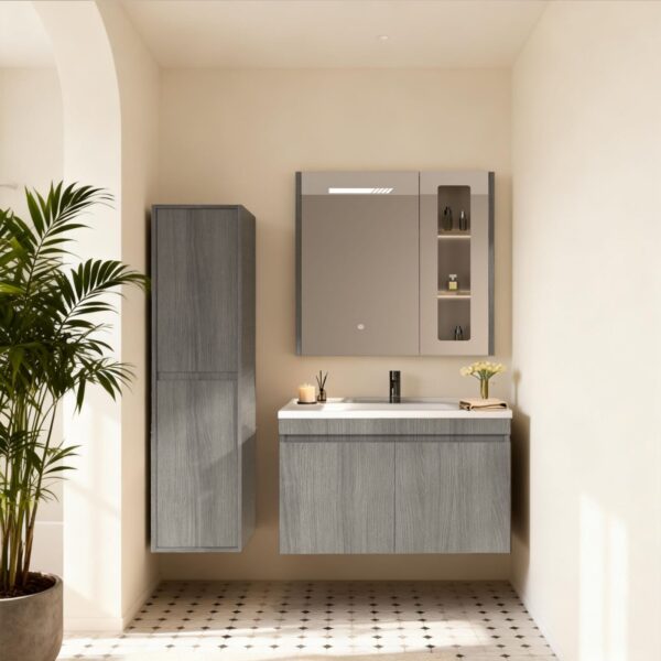 Σετ έπιπλο μπάνιου ARETI LIGHT GREY (ΞΥΛΟ ΘΑΛΑΣΣΗΣ) Σετ έπιπλο μπάνιου ARETI LIGHT GREY (ΞΥΛΟ ΘΑΛΑΣΣΗΣ)
