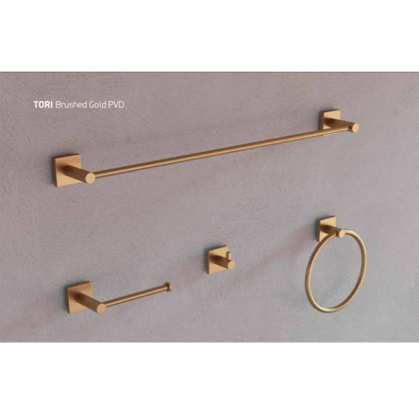 Σειρά αξεσουάρ μπάνιου MODEA TORI Brushed gold Σειρά αξεσουάρ μπάνιου MODEA TORI Brushed gold